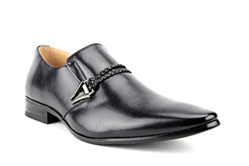 New Men's 98105 Slip On Pointed Toe Loafers Dress Shoes - Picture 20 of 43