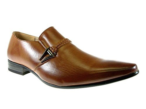 New Men's 98105 Slip On Pointed Toe Loafers Dress Shoes - Picture 43 of 43