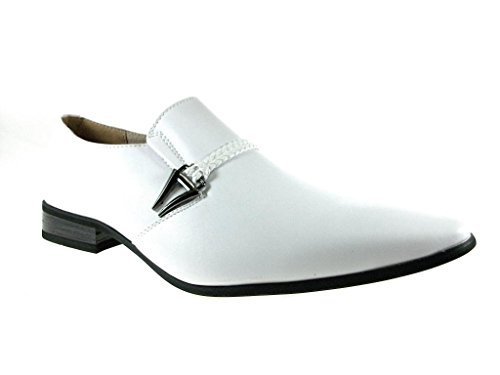 New Men's 98105 Slip On Pointed Toe Loafers Dress Shoes - Picture 19 of 43