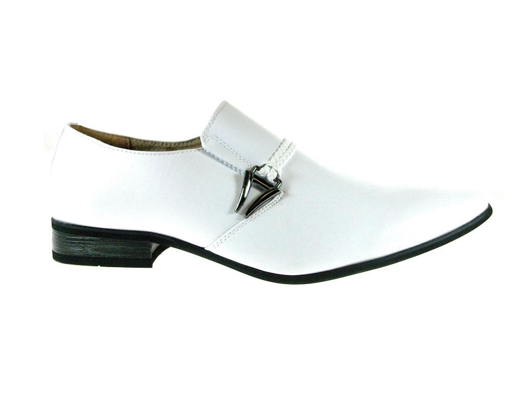 New Men's 98105 Slip On Pointed Toe Loafers Dress Shoes - Picture 9 of 43