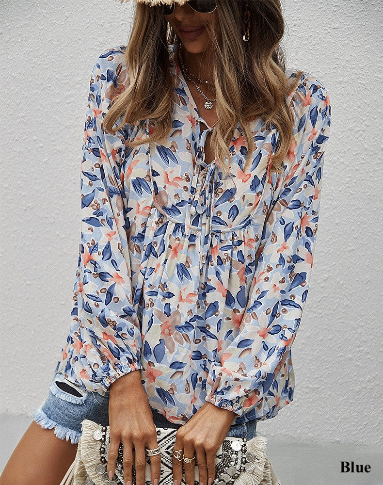Tropical Boho Floral Top - Picture 13 of 14