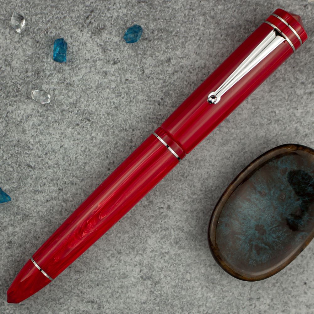 Delta Write Balance Red Fountain Pen, Made in Italy, New in Box - Picture 16 of 18