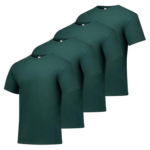 Hanes Herren Kurzarm Essentials Crewneck Baumwolle T-Shirt, Multipack - Bild 10 von 19