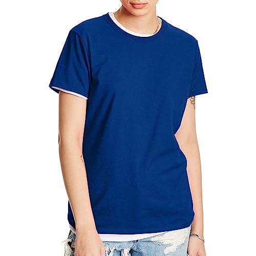 Hanes Perfect-T Crewneck T-Shirt, leichtes Baumwoll Kurzarm Tee für Damen - Bild 6 von 7