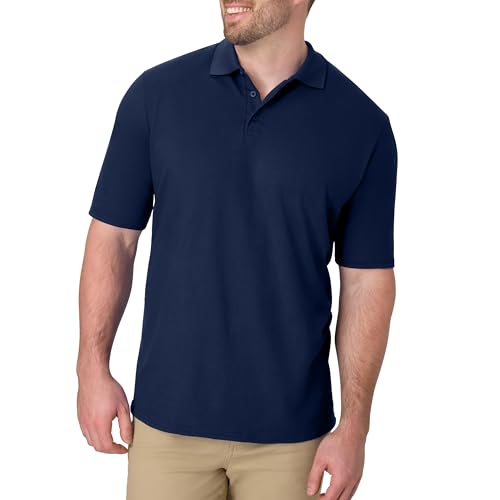 Camisa polo de manga corta Hanes X-Temp para hombre, camisa de peso medio para hombre - Imagen 2 de 4