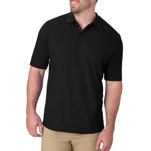 Camisa polo de manga corta Hanes X-Temp para hombre, camisa de peso medio para hombre - Imagen 4 de 4