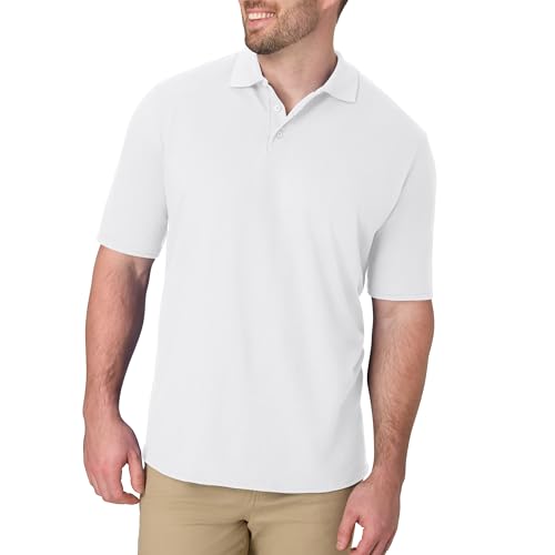 Camisa polo de manga corta Hanes X-Temp para hombre, camisa de peso medio para hombre - Imagen 3 de 4