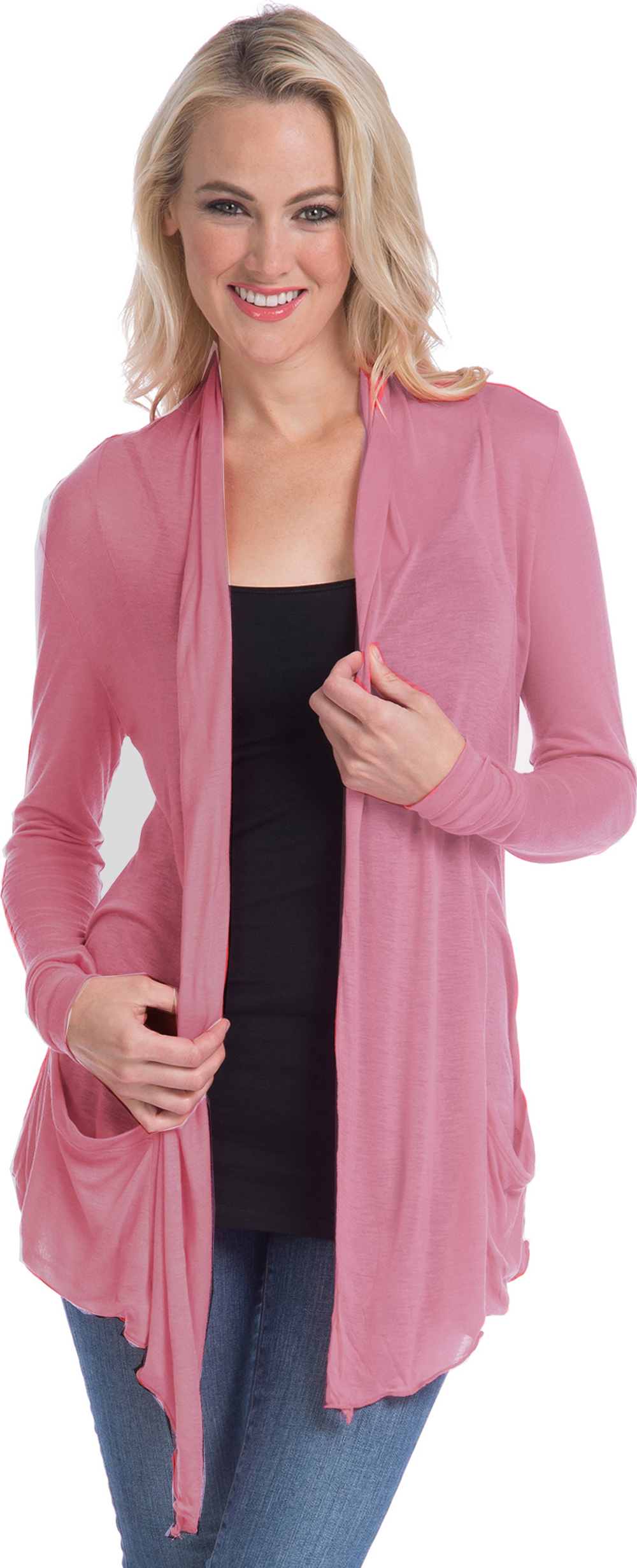 Semi-sheer Cardigan Cover-up with 