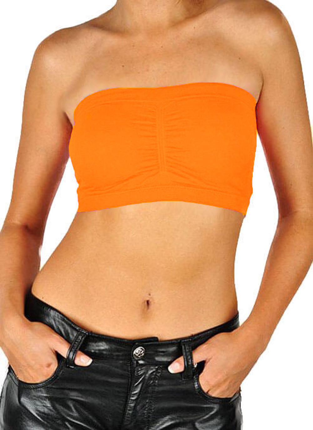 PacificPlex Damen Seamless Bandeau BH Tube Top herausnehmbare Polster - Bild 7 von 59