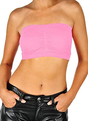 PacificPlex Damen Seamless Bandeau BH Tube Top herausnehmbare Polster - Bild 8 von 59