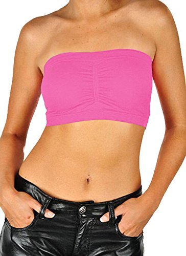 PacificPlex Damen Seamless Bandeau BH Tube Top herausnehmbare Polster - Bild 9 von 59