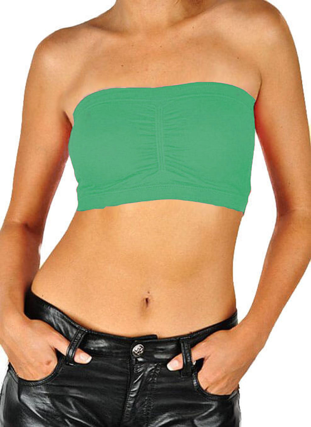 PacificPlex Damen Seamless Bandeau BH Tube Top herausnehmbare Polster - Bild 11 von 59