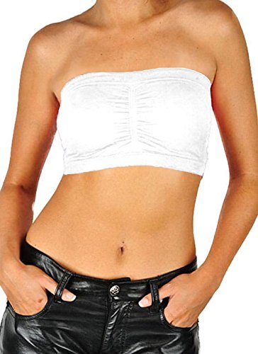 PacificPlex Damen Seamless Bandeau BH Tube Top herausnehmbare Polster - Bild 12 von 59