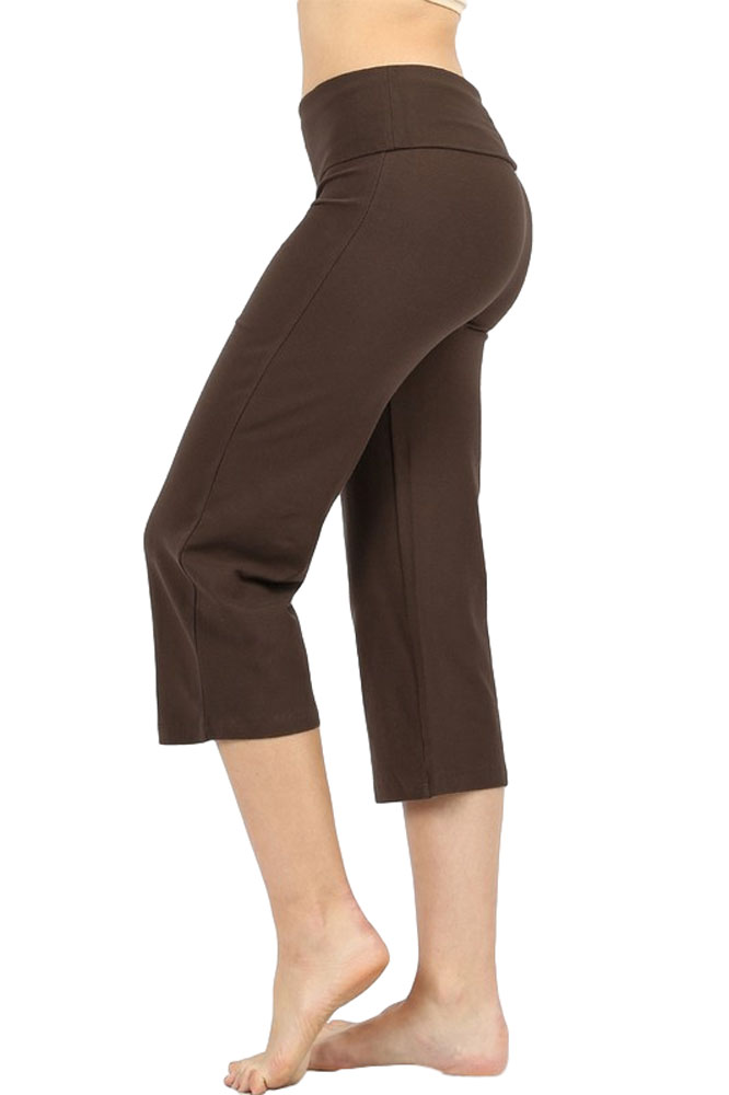 fold over yoga pants capri