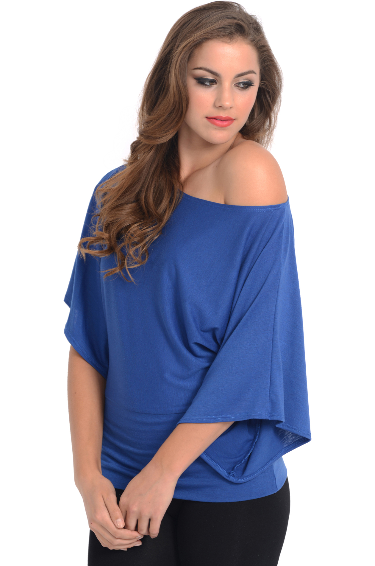 Kimono OffShoulder Tee Tshirt Top eBay