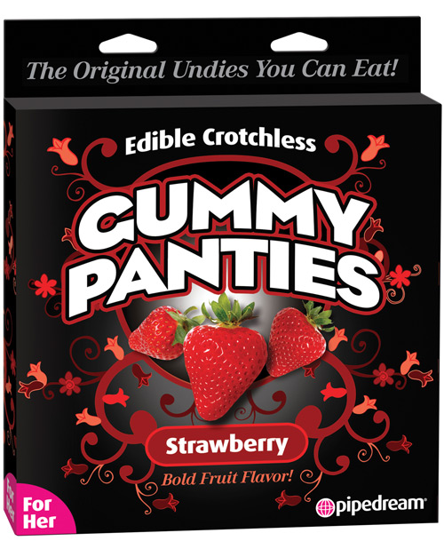 Edible Crotchless Panties Gummy Candy Lingerie Fruit Flavor Undies for Couples