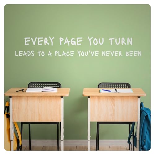 Every Page Motivational Inspirational Wall Decal Sticker Quote Home Decor