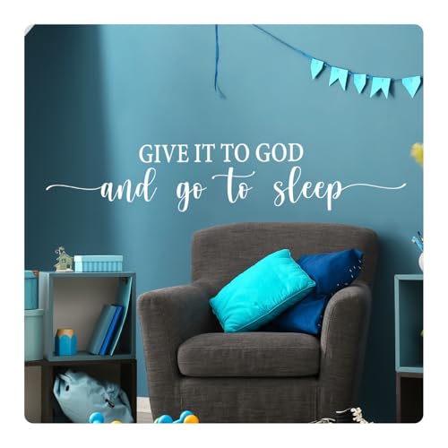 Give it to God Bible Verse Religious Scripture Wall Decal Sticker Quote Decor
