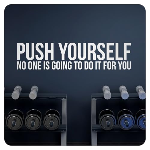 Push Yourself Motivational Inspirational Wall Decal Sticker Quote Home Gym Decor
