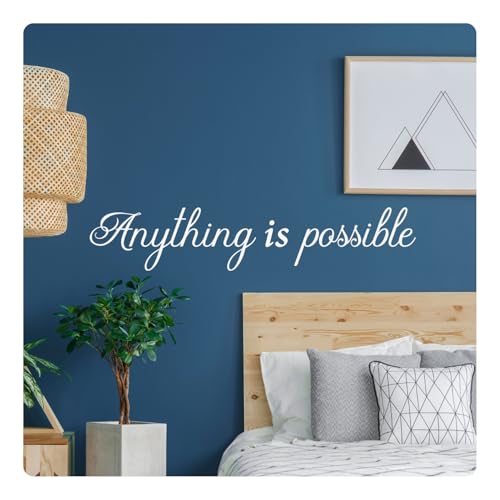 Anything is Possible Motivational Inspirational Wall Decal Sticker Quote Decor