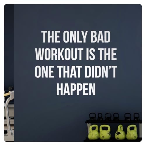The Only Bad Workout Motivational Wall Decal Sticker Quote Home Gym Decor