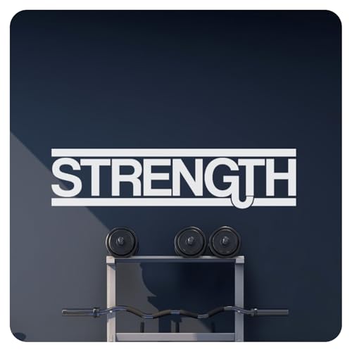 Strength Motivational Inspirational Wall Decal Sticker Quote Home Gym Decor
