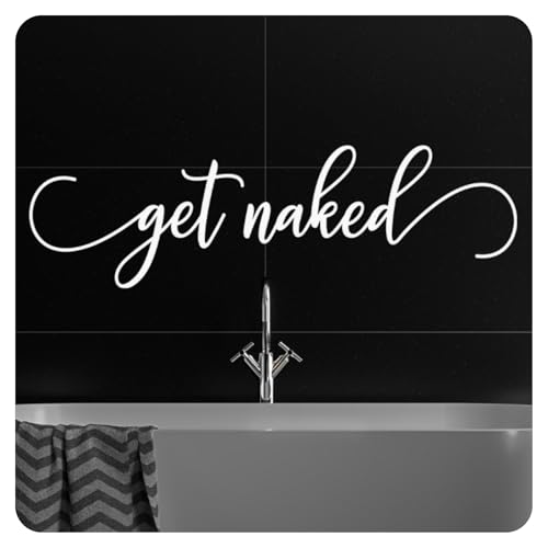 Get Naked Family Wall Decal Sticker Quote Home Love Bath Room Decor