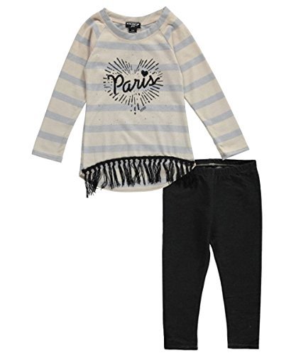 XOXO Little Girls' "Paris Sequined" 2-Piece Outfit MSRP $23.00 - Picture 3 of 7