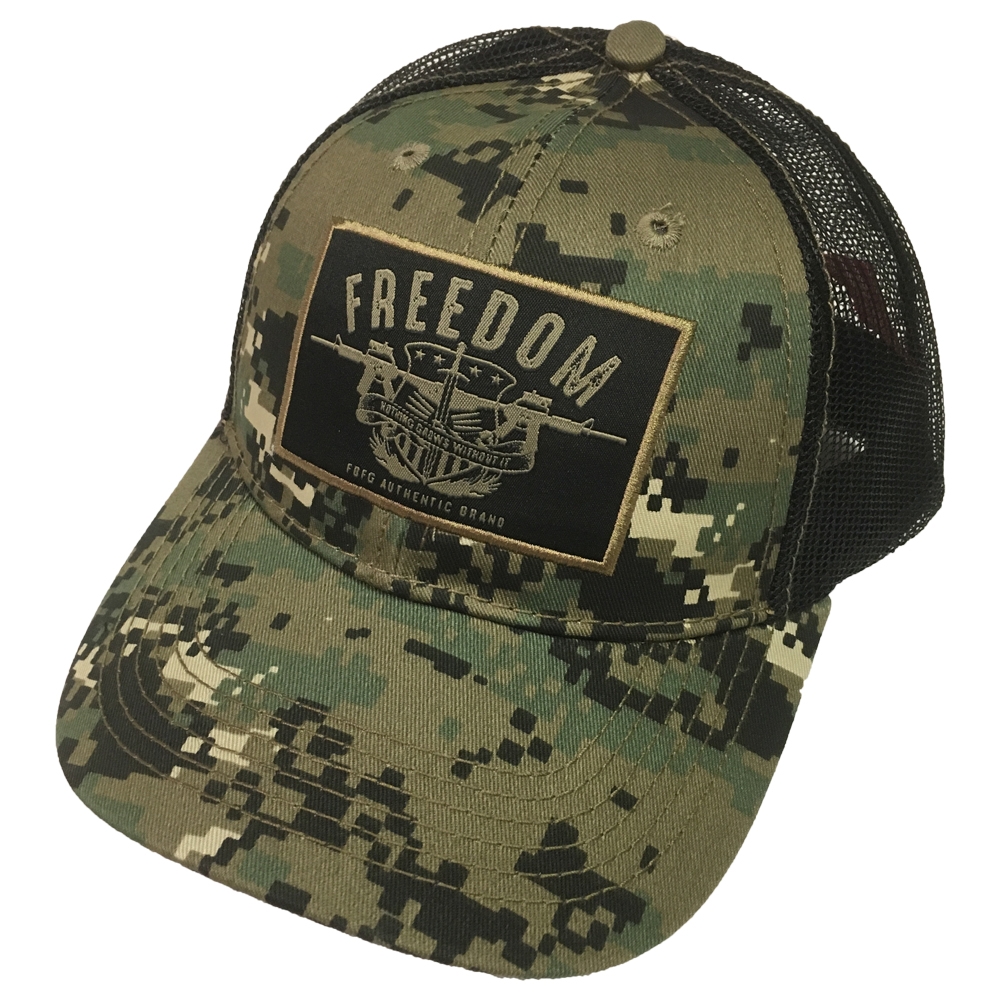 Farm Boy Brand Freedom Camo Adjustable Hat F13080741CA 888764068685