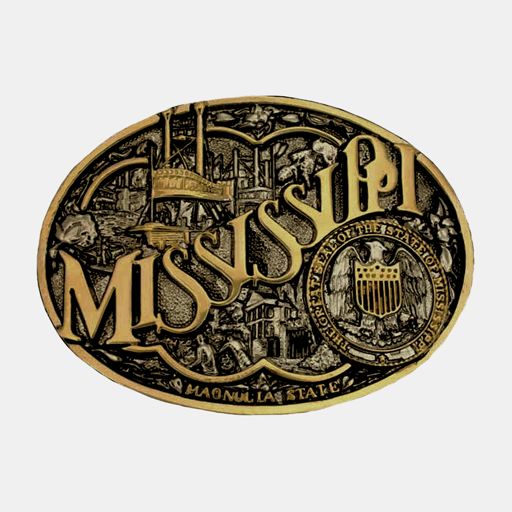 Montana Silversmiths Mississippi Cast Belt Buckle eBay