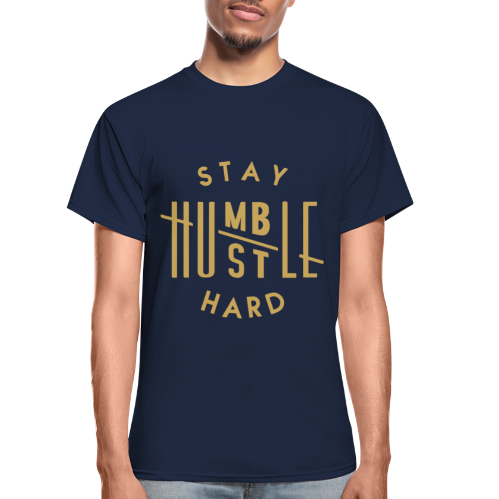Stay Humble Hustle Hard Black T Shirt - Picture 13 of 15