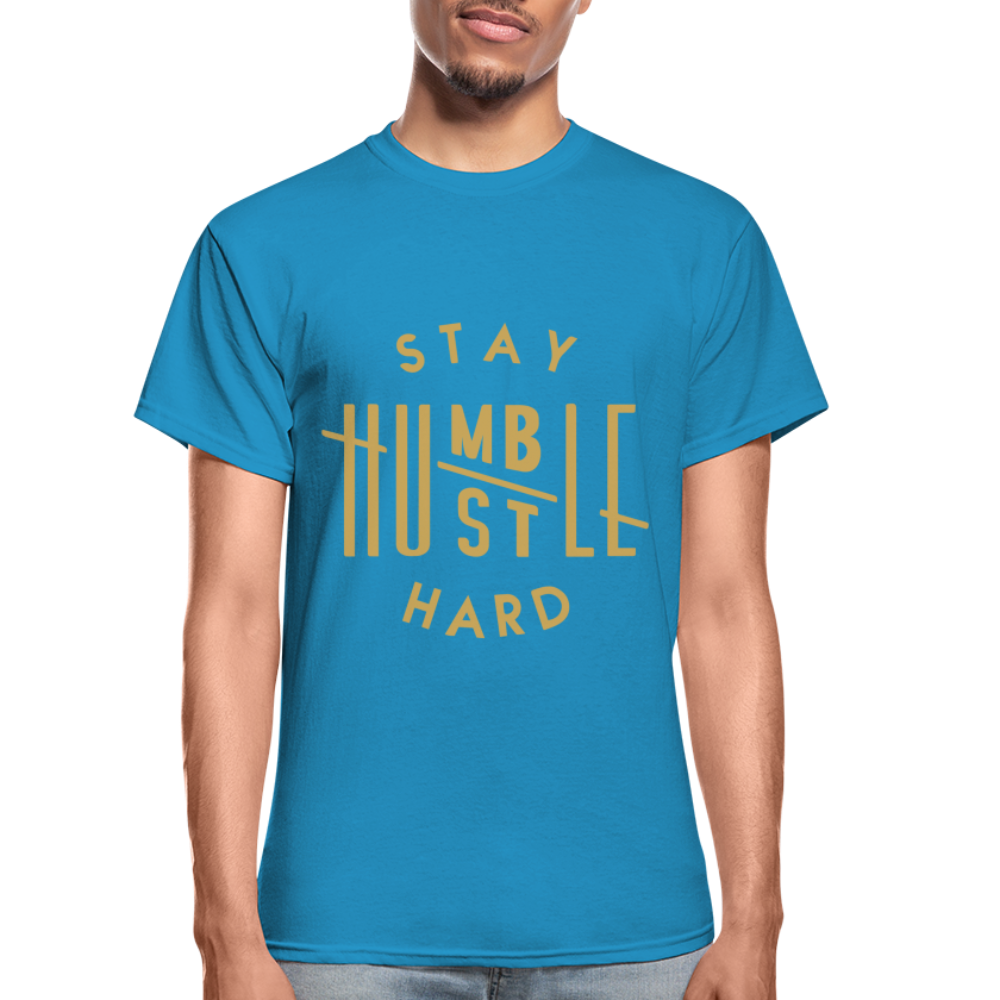 Stay Humble Hustle Hard Black T Shirt - Picture 14 of 15