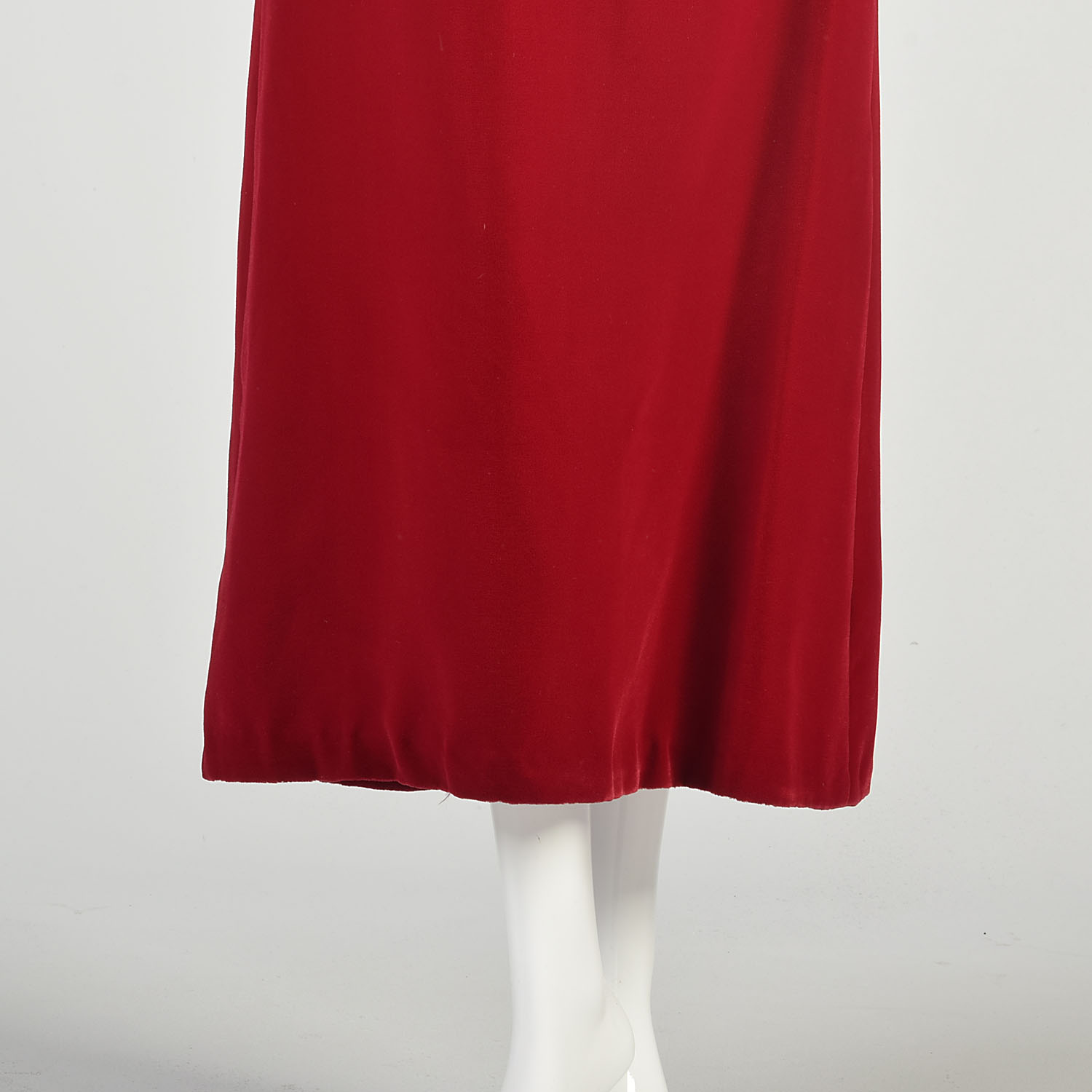 open lace back dress 1970s Velvet Party Dress & Cape Set main image 1
