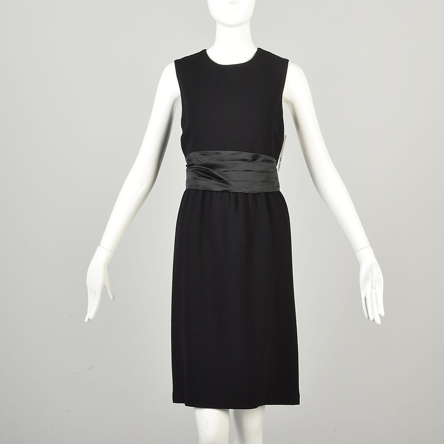 Medium 2000s Sleeveless LBD Little Black Dress Satin Ruched Waist Cocktail  Dress | eBay UK