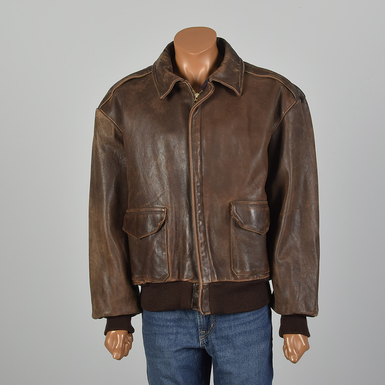 brown leather jacket ralph lauren