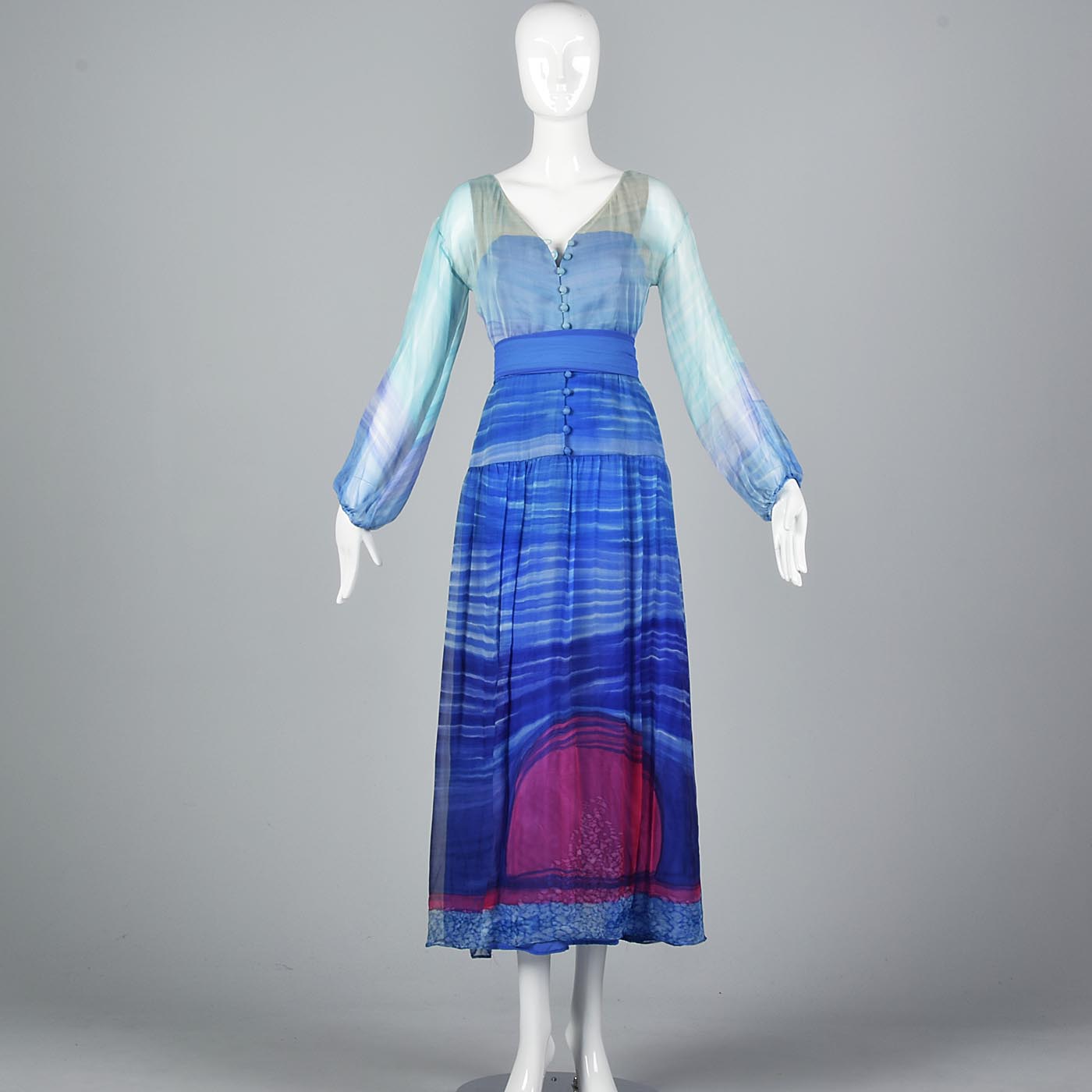 flowy silk dress