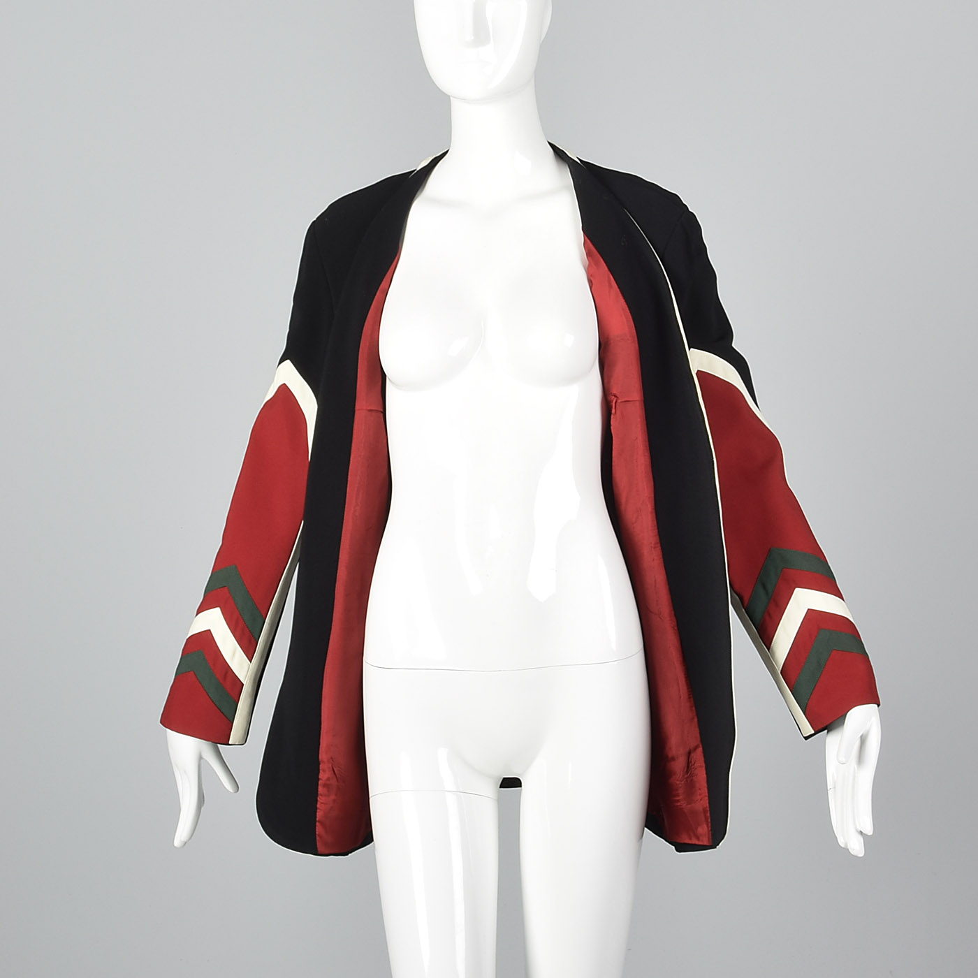M Moschino Couture Mod Target Jacket Open Fit Long Sleeves Unique