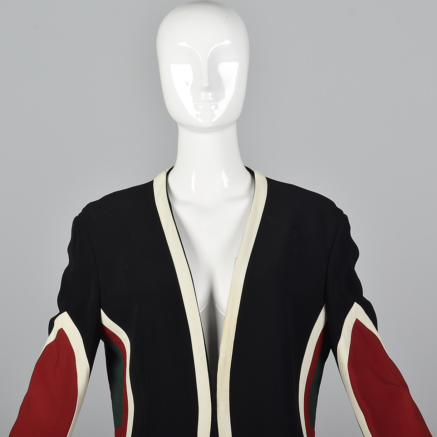 M Moschino Couture Mod Target Jacket Open Fit Long Sleeves Unique