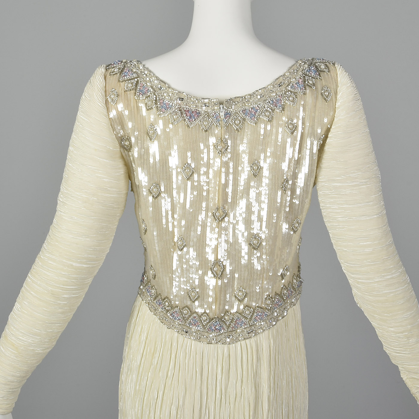mary mcfadden pleated dress
