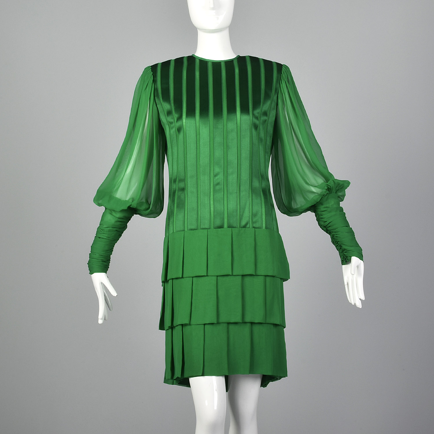 emerald green dress vintage Cowl Neck 50s Open Back Vintage Emerald Green Dress