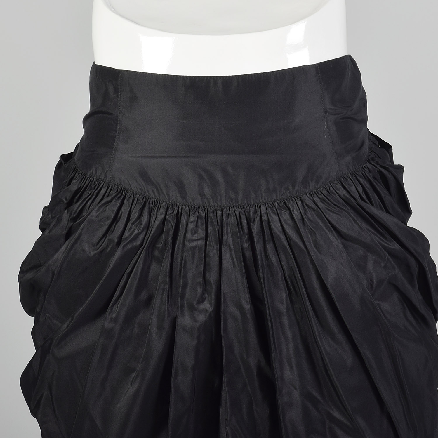 LOLITA LEMPICKA 1990s Black Wool Skirt Suit Gilded Braiding Buttons Formal Special Occasion Military