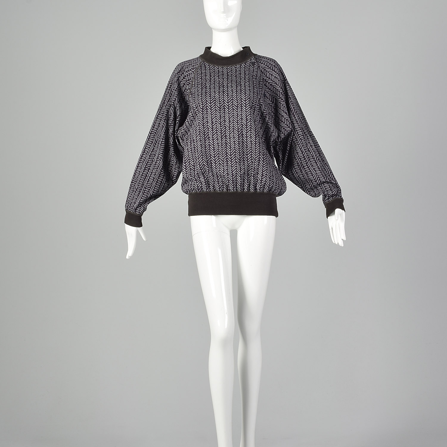 M Issey Miyake Plantation 1980s Gray Sweatshirt Sweater