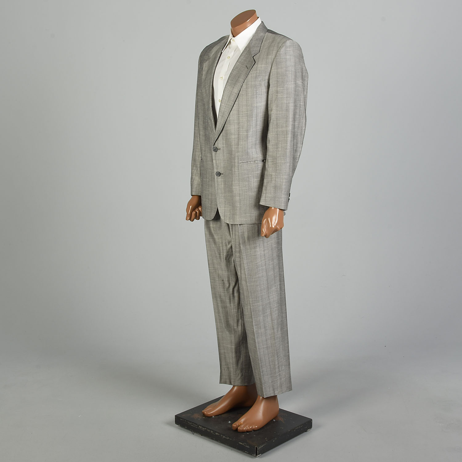スーツ 90s vintage Double Grey Set up Suit Vintage 90s Wool Grey Pant Suit, Minimalist Two Piece Set - Etsy