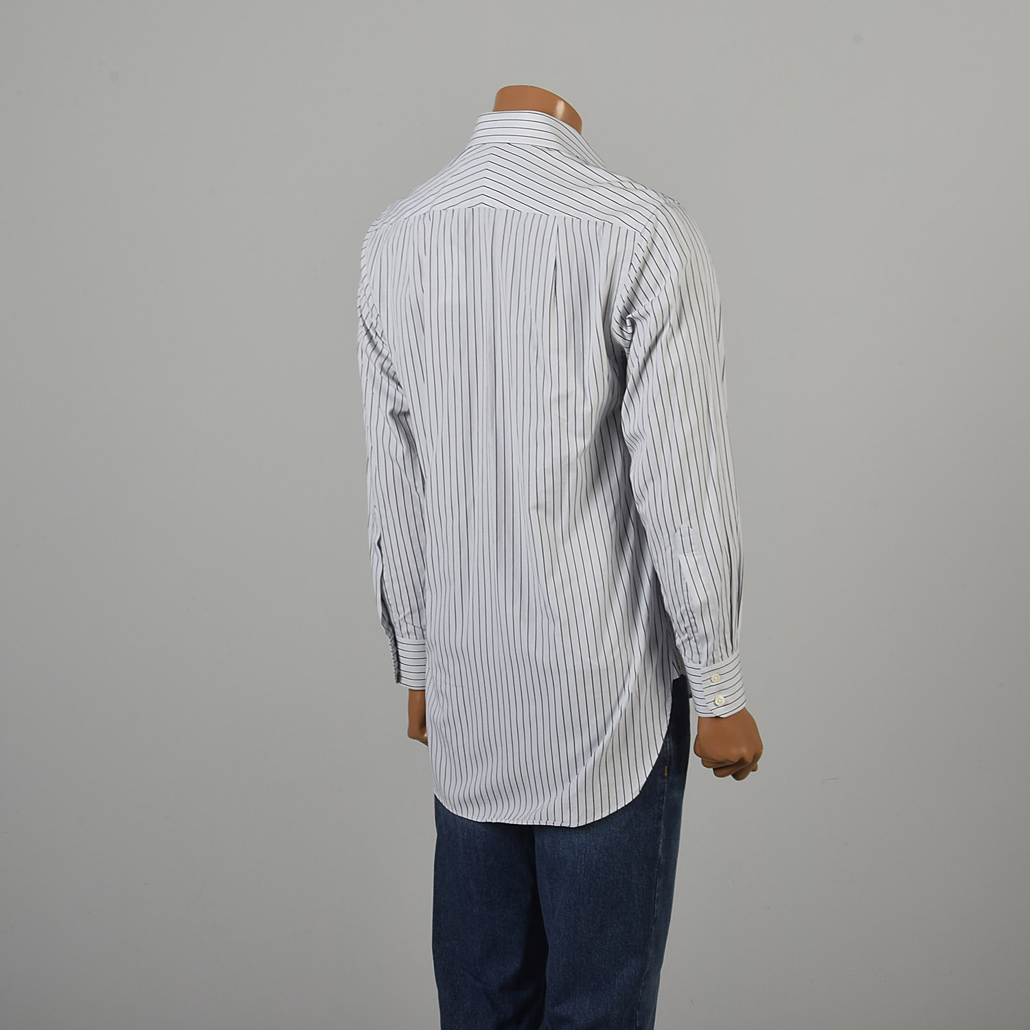 2000s dress shirt Small Gray and Black Stripe Long Sleeve Button Up Size:16 years or as unique gifts color:blue Sienna Flare Gown |