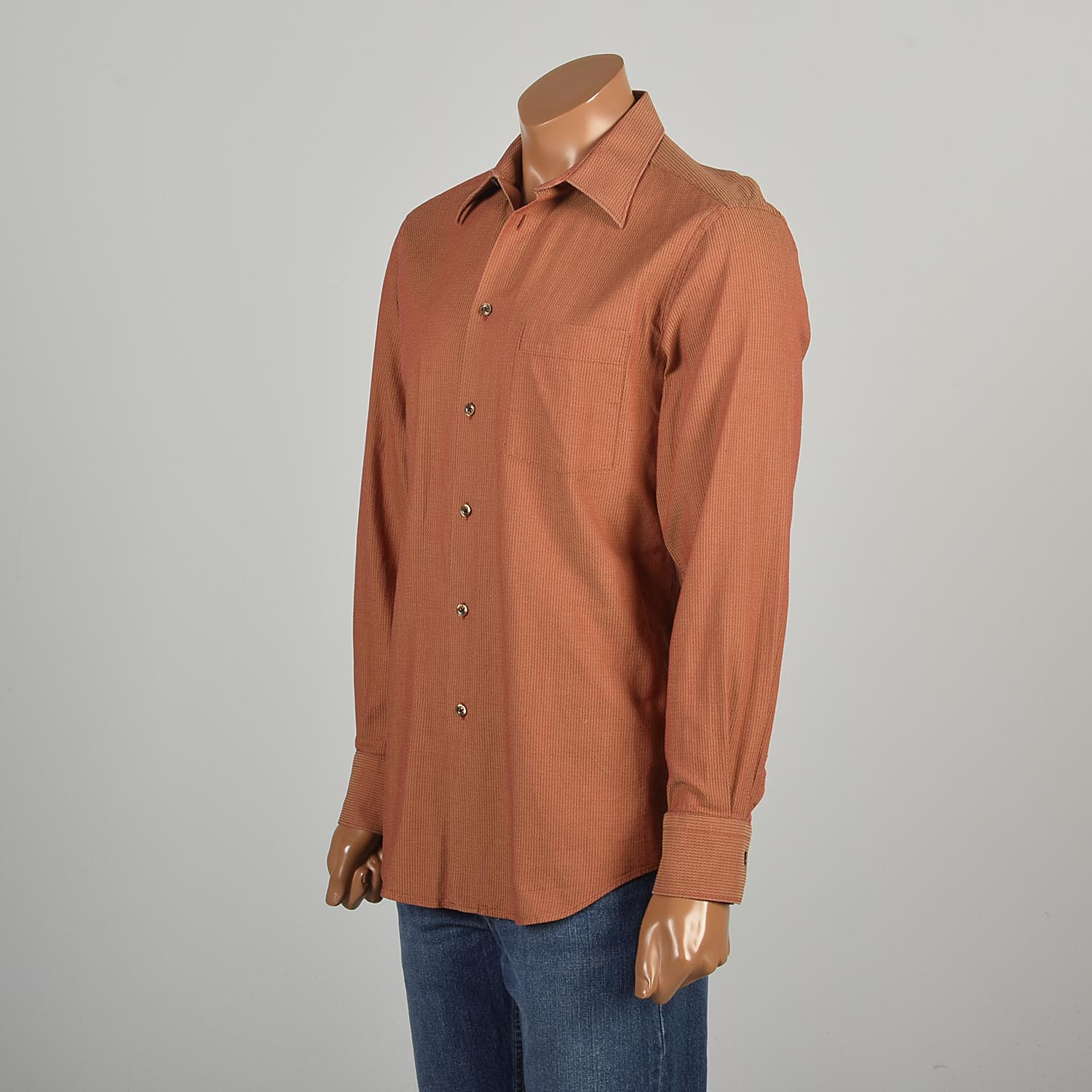 Medium 1990s Kenzo Red Gold Button Down Long Sleeve Shirt Very 