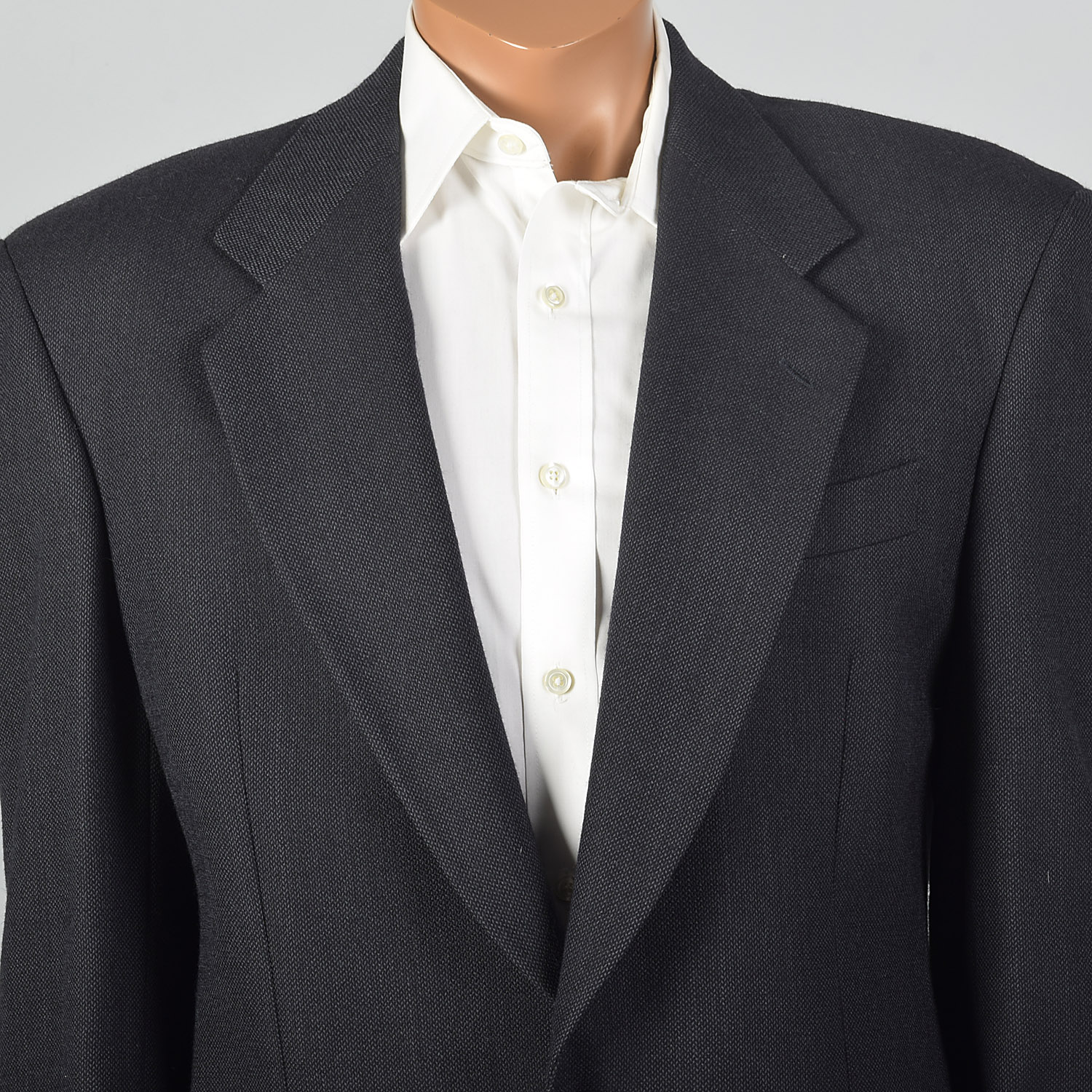 Medium 1990s Gianfranco Ferre Dark Navy Suit VTG Pleated Pants Two 