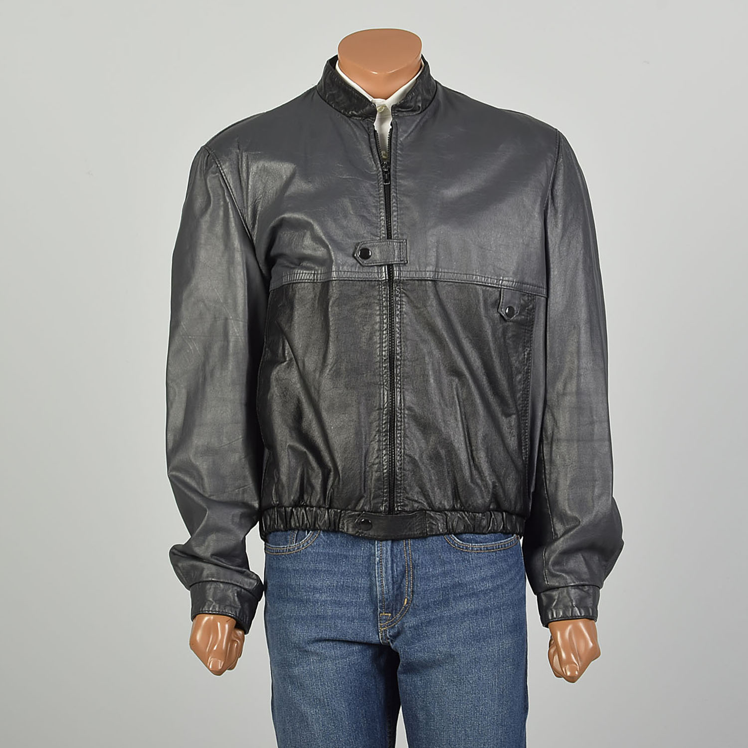 スティッチ!✨80s a-2 real leather jacket cc50510c-9322-58d9-938c-