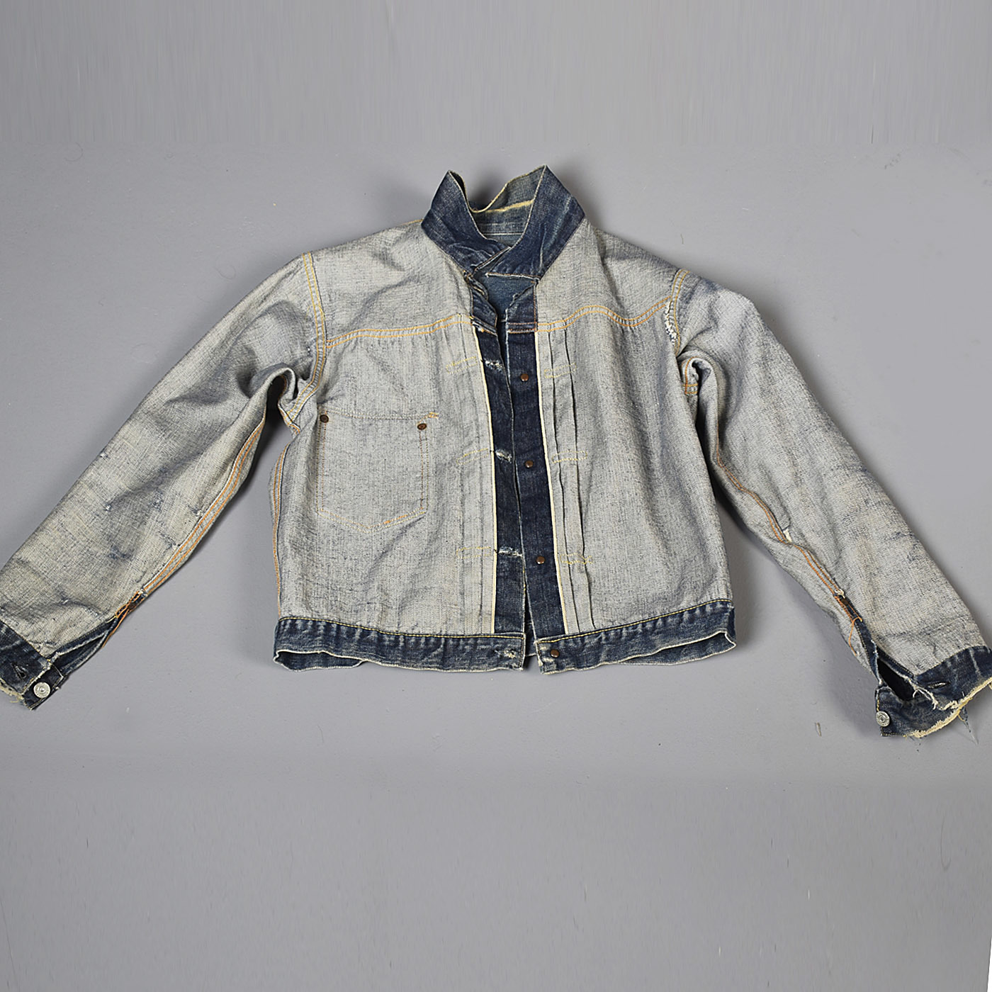 Levi's 506XX Type 1 Big E Buckle Back Selvedge Denim Jean Jacket True