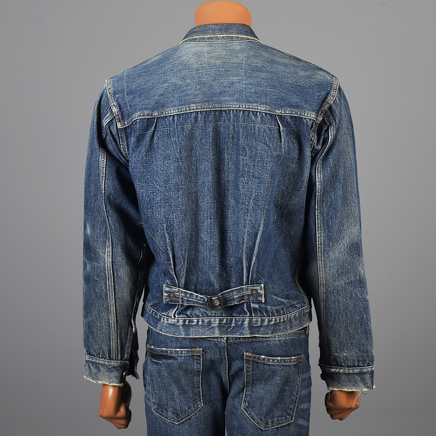 Levi's 506XX Type 1 Big E Buckle Back Selvedge Denim Jean Jacket True