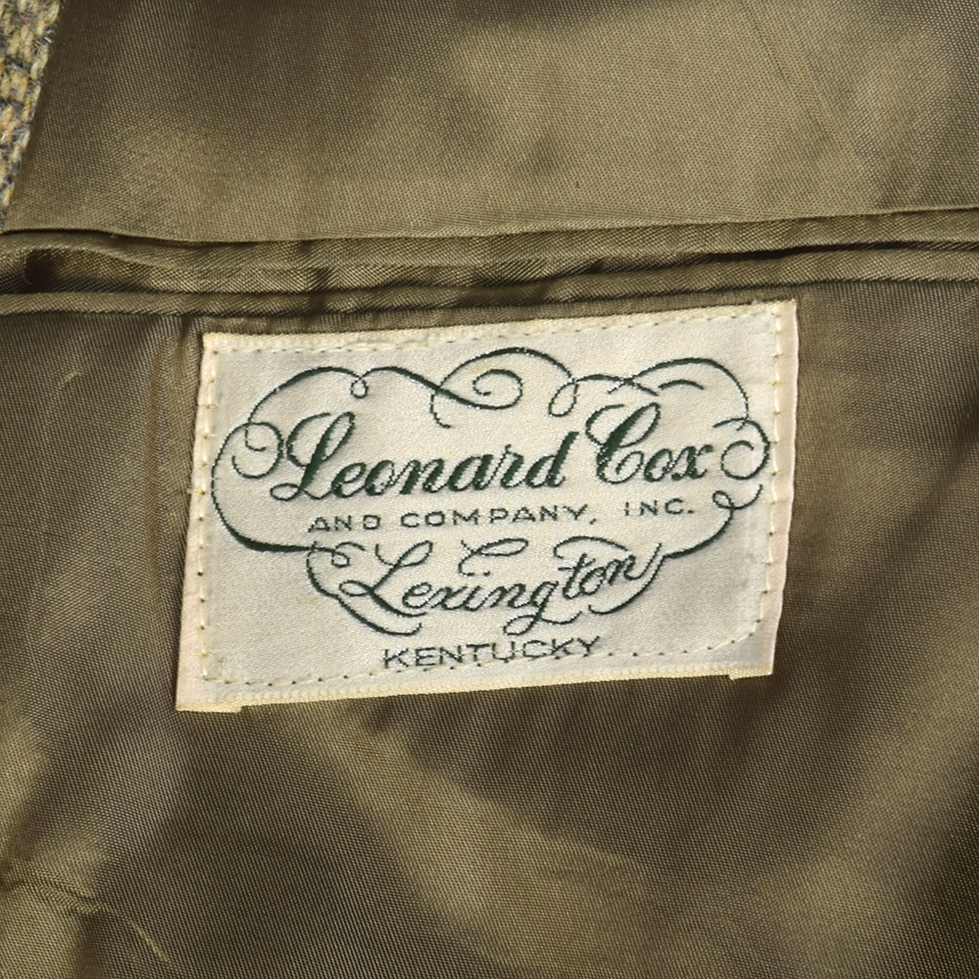 Large 41L 1970s Tan Tweed Suit Jacket Convertible Pocket Wide